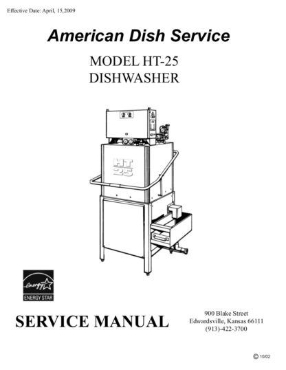 ADS Dishwasher Service Manual 10