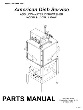 ADS Dishwasher Service Manual 13