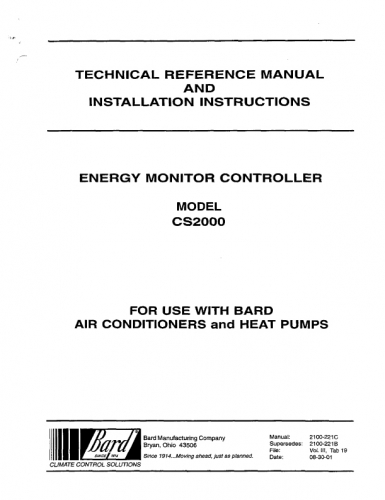 Bard Air Conditioner Service Manual 02