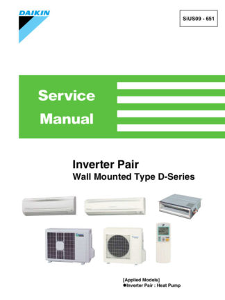Daikin Air Conditioner Service Manual 11