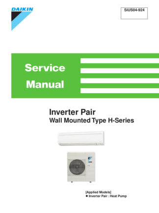 Daikin Air Conditioner Service Manual 20