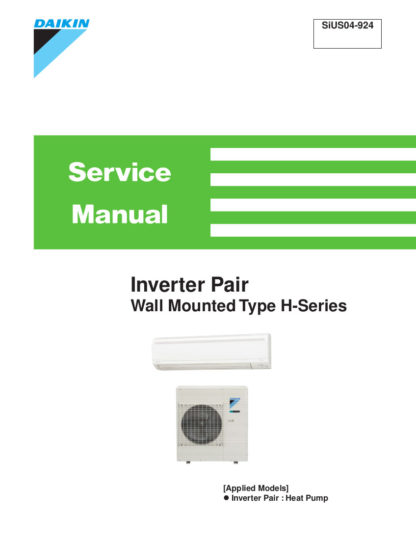 Daikin Air Conditioner Service Manual 20