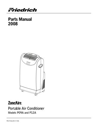 Friedrich Air Conditioner Parts Manual 30