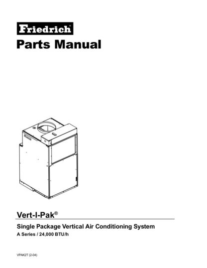 Friedrich Air Conditioner Service Manual 36