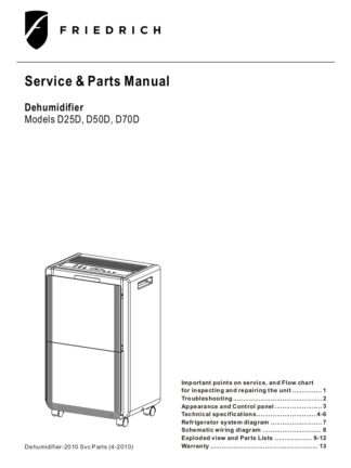 Friedrich Air Conditioner Service Manual 44
