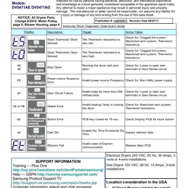 Samsung Multi Steam Dryer Manual