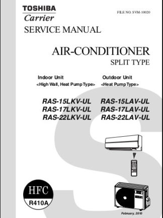 Toshiba Air Conditioner Service Manual 87