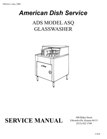 ADS Dishwasher Service Manual 04