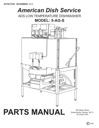 ADS Dishwasher Service Manual 01