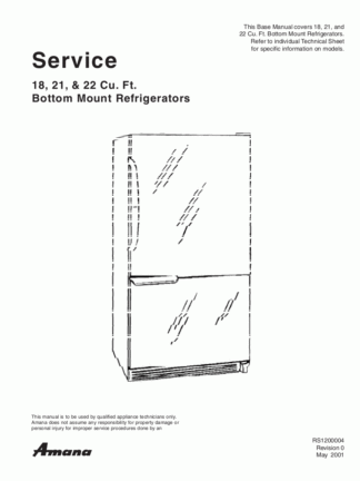 Dometic Refrigerator Service Manual