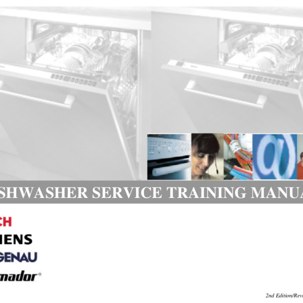 Bosch Dishwasher Service Training Manual