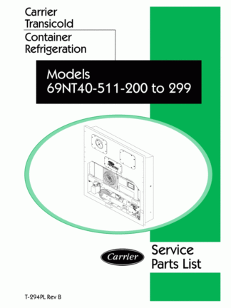 Carrier Container Refrigeration Service Manual 13