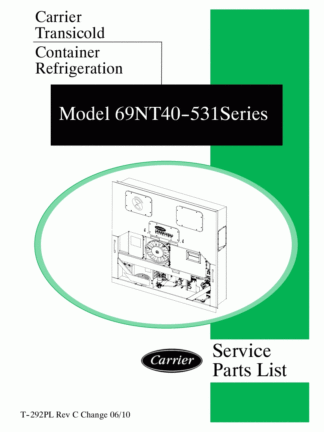 Carrier Container Refrigeration Service Manual 16