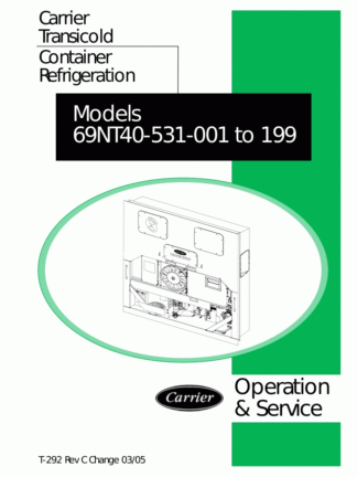 Carrier Container Refrigeration Service Manual 17