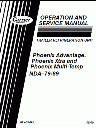 Carrier Transicold Trailer Refrigeration Manual 01