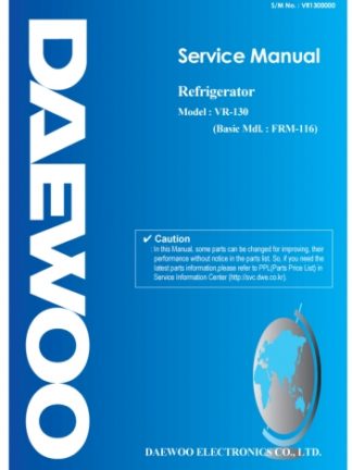 Daewoo Refrigerator Service Manual 21