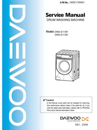 Daewoo Washer Service Manual 09