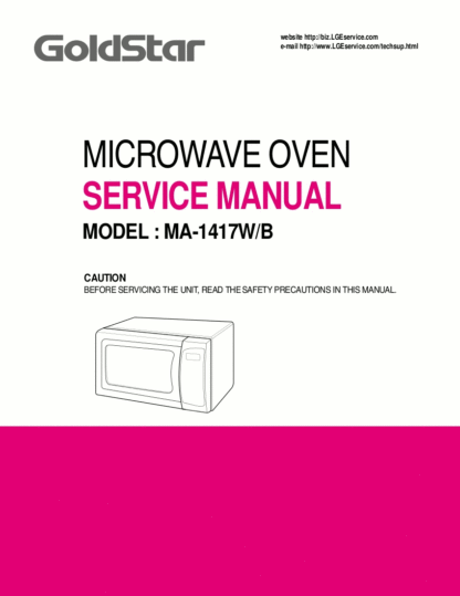 Goldstar Microwave Oven Service Manual 03