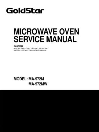 Goldstar Microwave Oven Service Manual 04