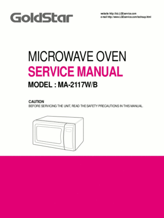 Goldstar Microwave Oven Service Manual 05