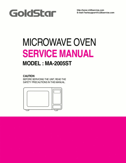 Goldstar Microwave Oven Service Manual 06