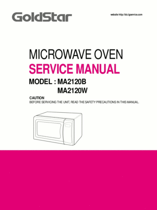 Goldstar Microwave Oven Service Manual 07