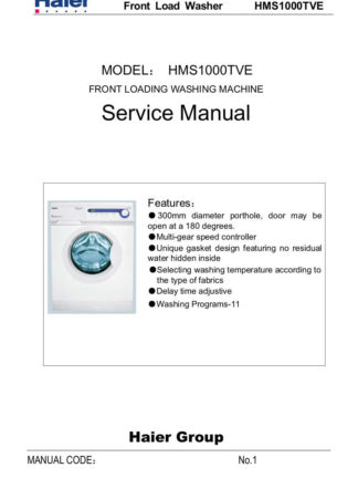 Haier Washer Service Manual 41