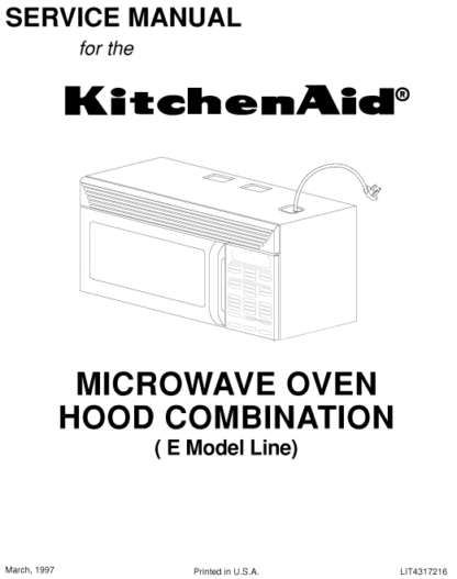KitchenAid Microwave Oven Service Manual 05