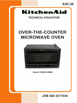 KitchenAid Microwave Oven Service Manual 06