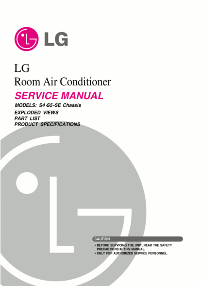 LG Air Conditioner Service Manual 47