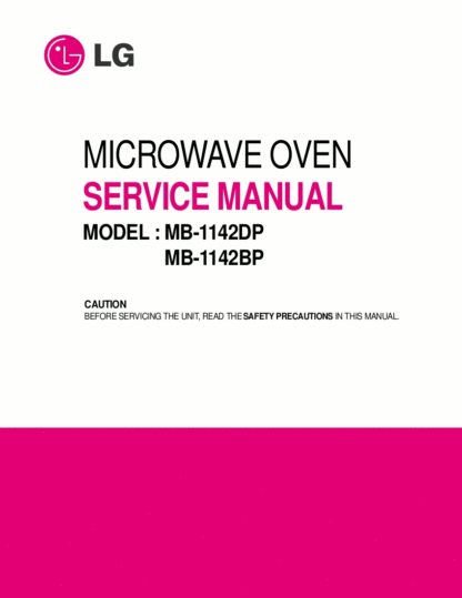 LG Microwave Oven Service Manual 04