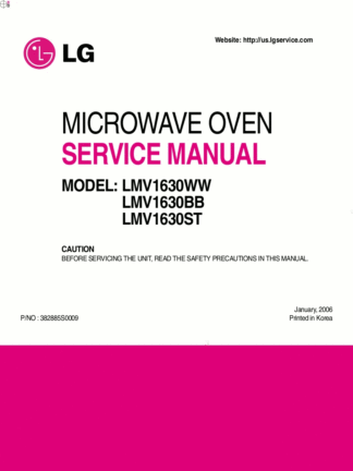 LG Microwave Oven Service Manual 10