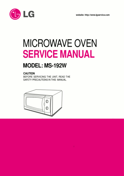 LG Microwave Oven Service Manual 100