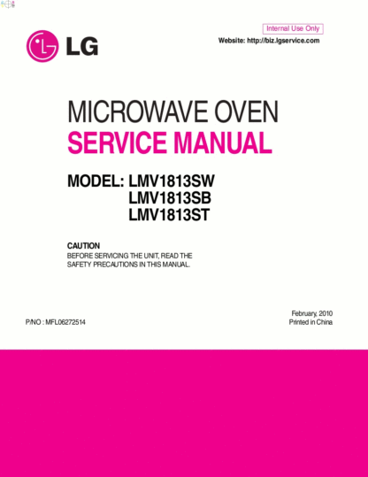 LG Microwave Oven Service Manual 13