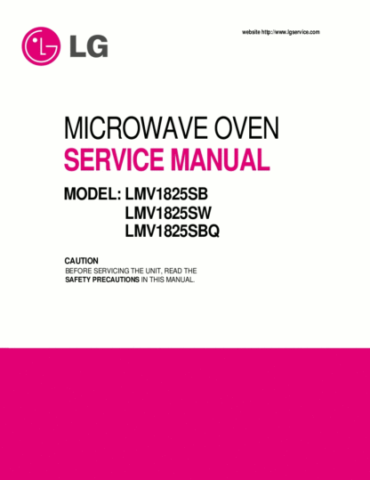 LG Microwave Oven Service Manual 14