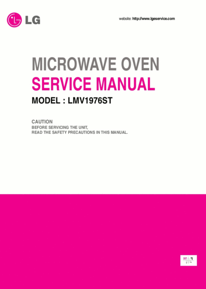 LG Microwave Oven Service Manual 16