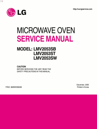 LG Microwave Oven Service Manual 17