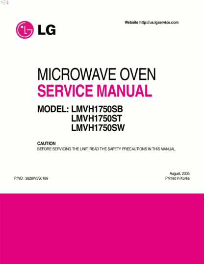 LG Microwave Oven Service Manual 18