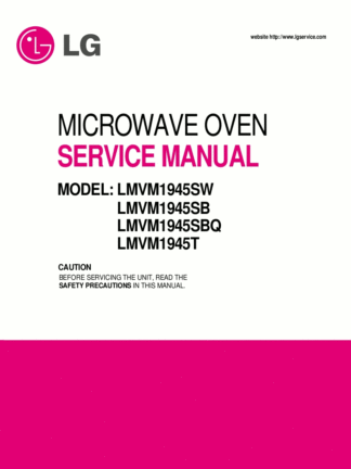 LG Microwave Oven Service Manual 19
