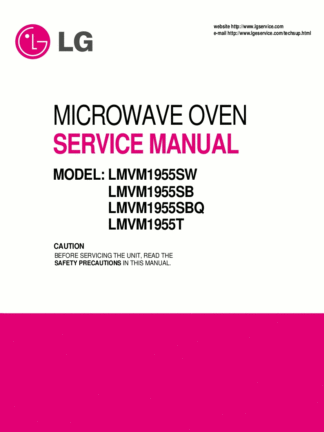 LG Microwave Oven Service Manual 20
