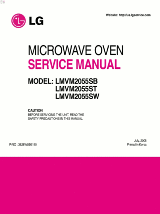 LG Microwave Oven Service Manual 21