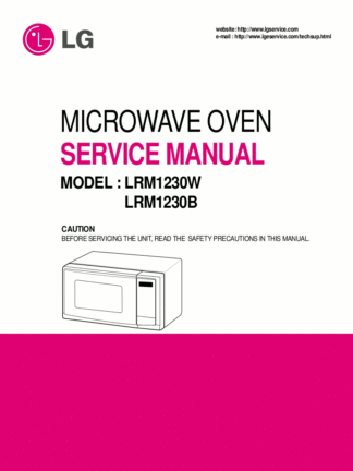 LG Microwave Oven Service Manual 22