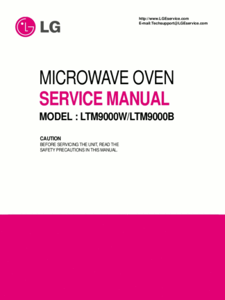 LG Microwave Oven Service Manual 25