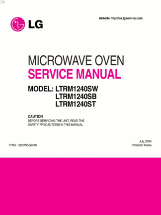 LG Microwave Oven Service Manual 26
