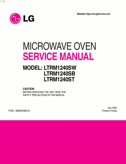 LG Microwave Oven Service Manual 26
