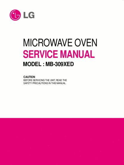 LG Microwave Oven Service Manual 27