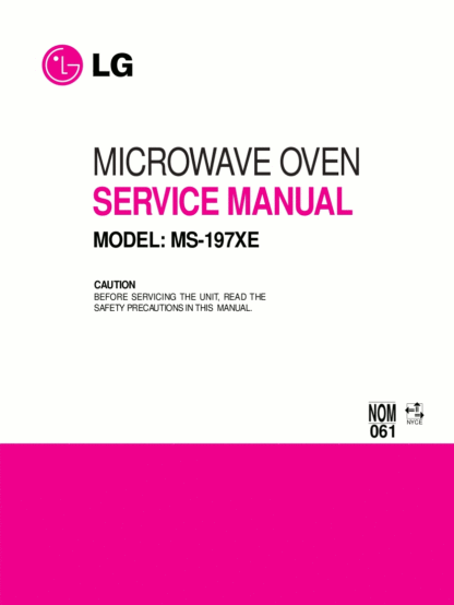 LG Microwave Oven Service Manual 54