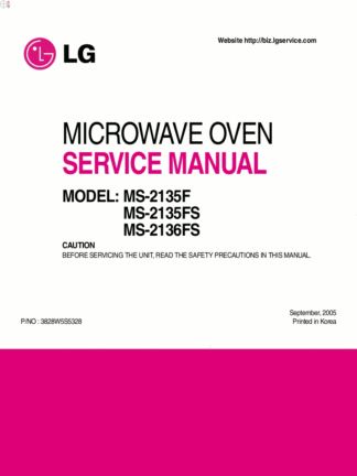 LG Microwave Oven Service Manual 58