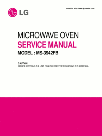 LG Microwave Oven Service Manual 63