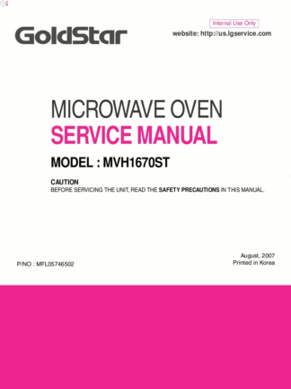 LG Microwave Oven Service Manual 66